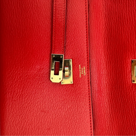 Hermès Kelly Long Wallet in Rouge - Picture 6 of 8
